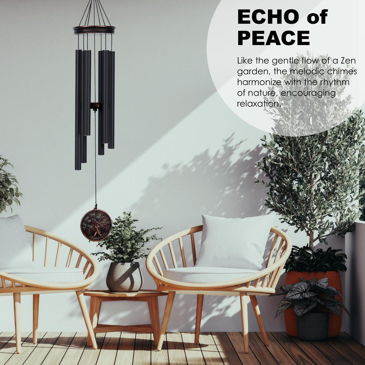 Tree of Life Vintage Wind Chime – 34 & 48 in