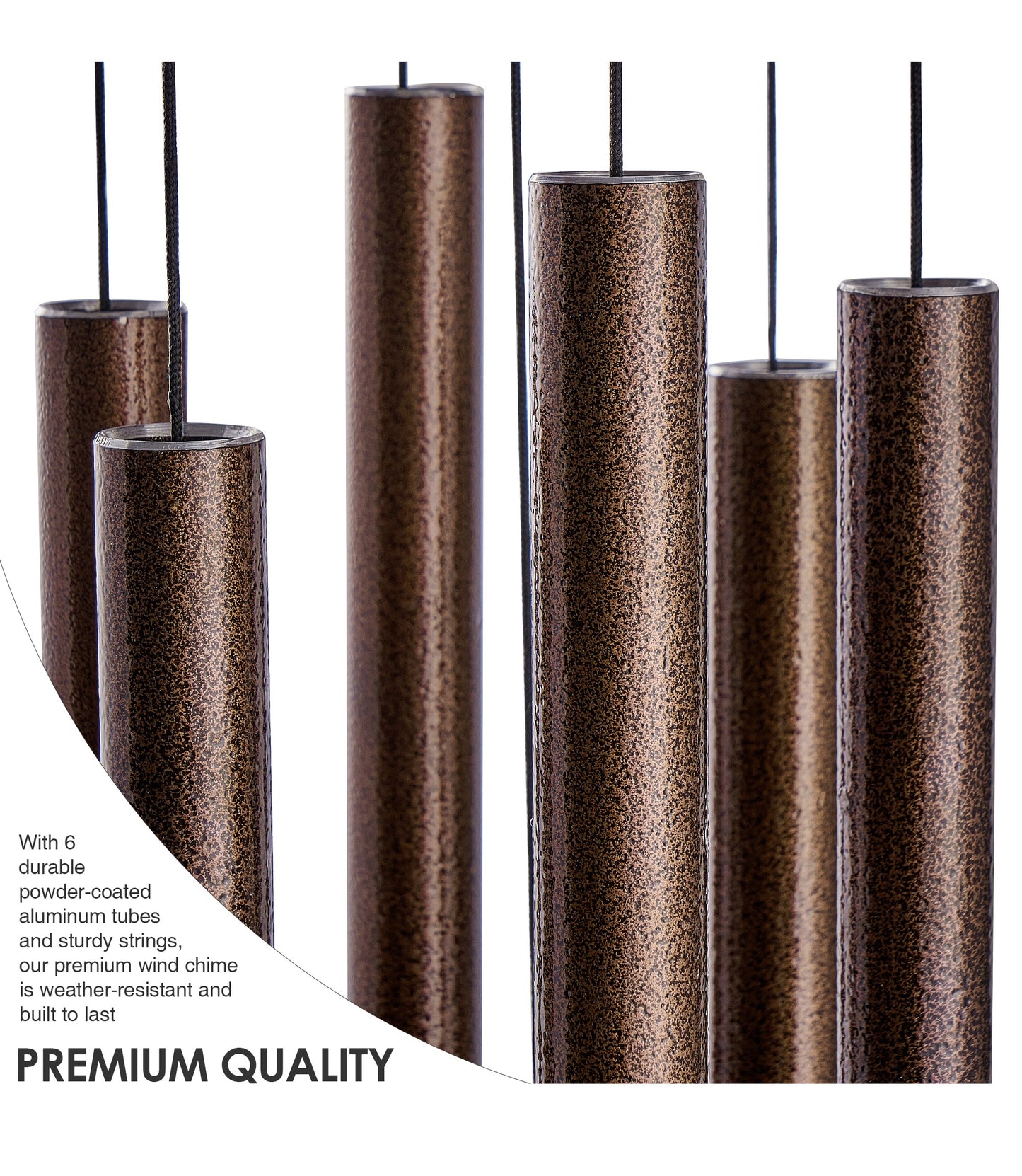 38 in Bronze Round Top Deep Tone Wind Chime