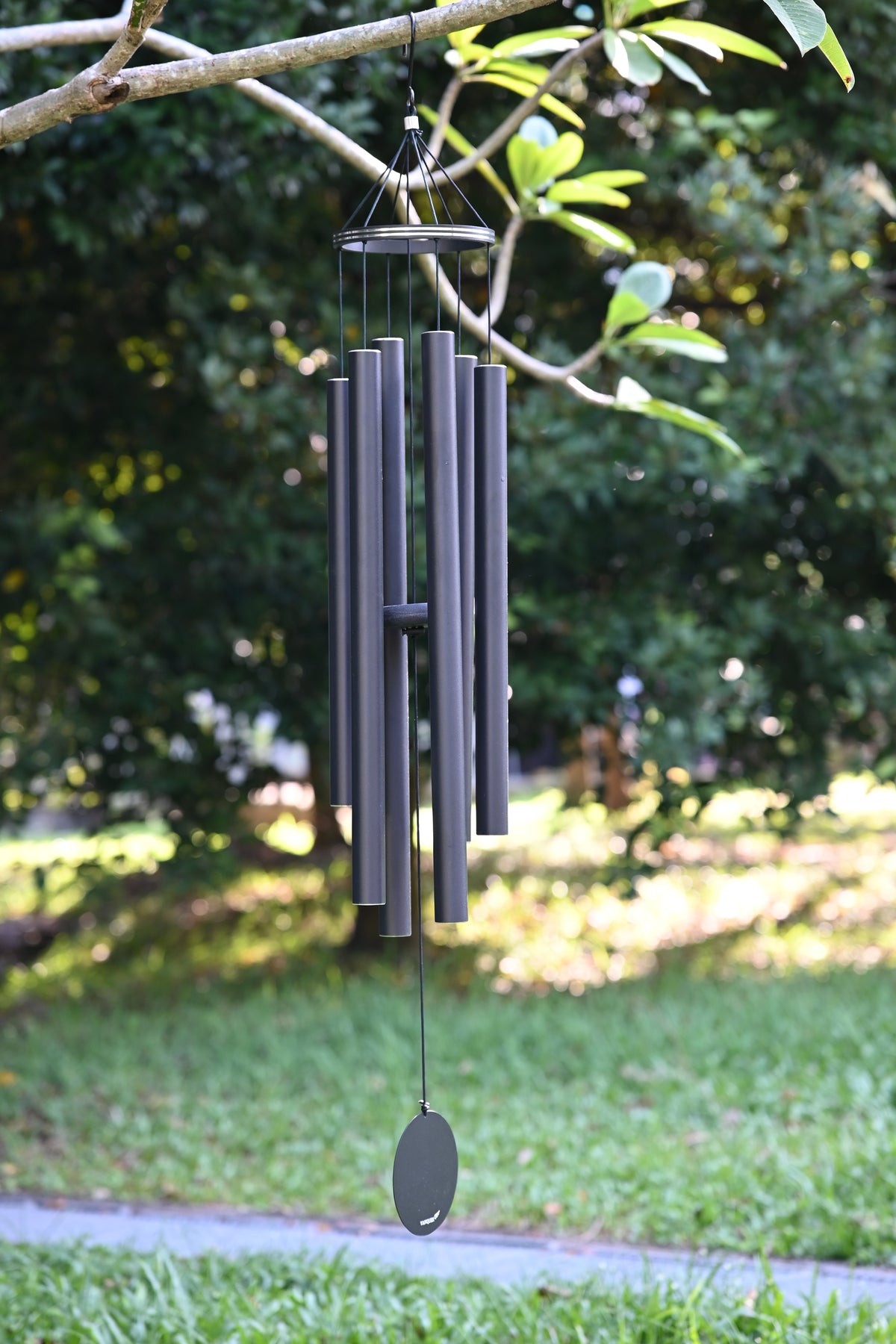 48 in Black Metal Ring Deep Tone Wind Chime