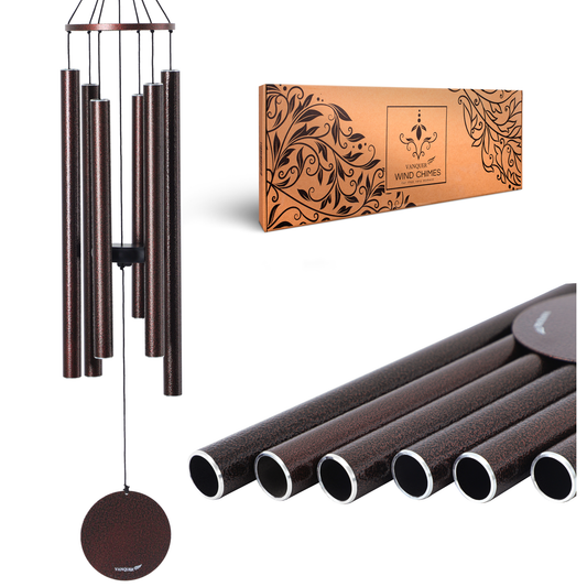 38" Wind Chimes for Outside Deep Tone Bronze