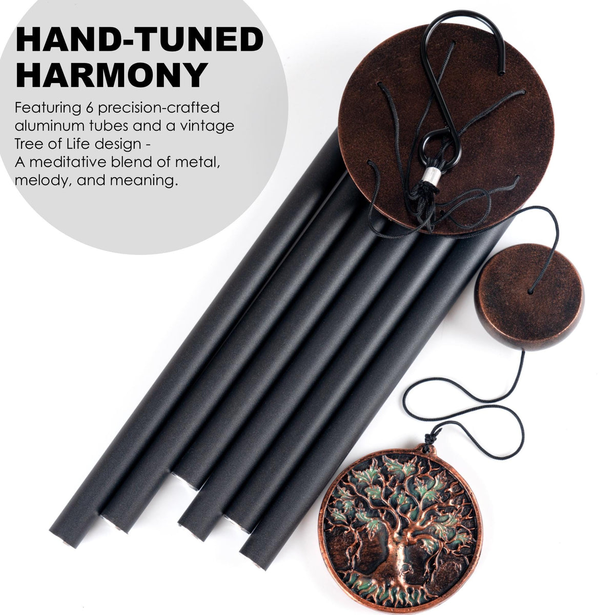 Tree of Life Vintage Wind Chime – 34 & 48 in