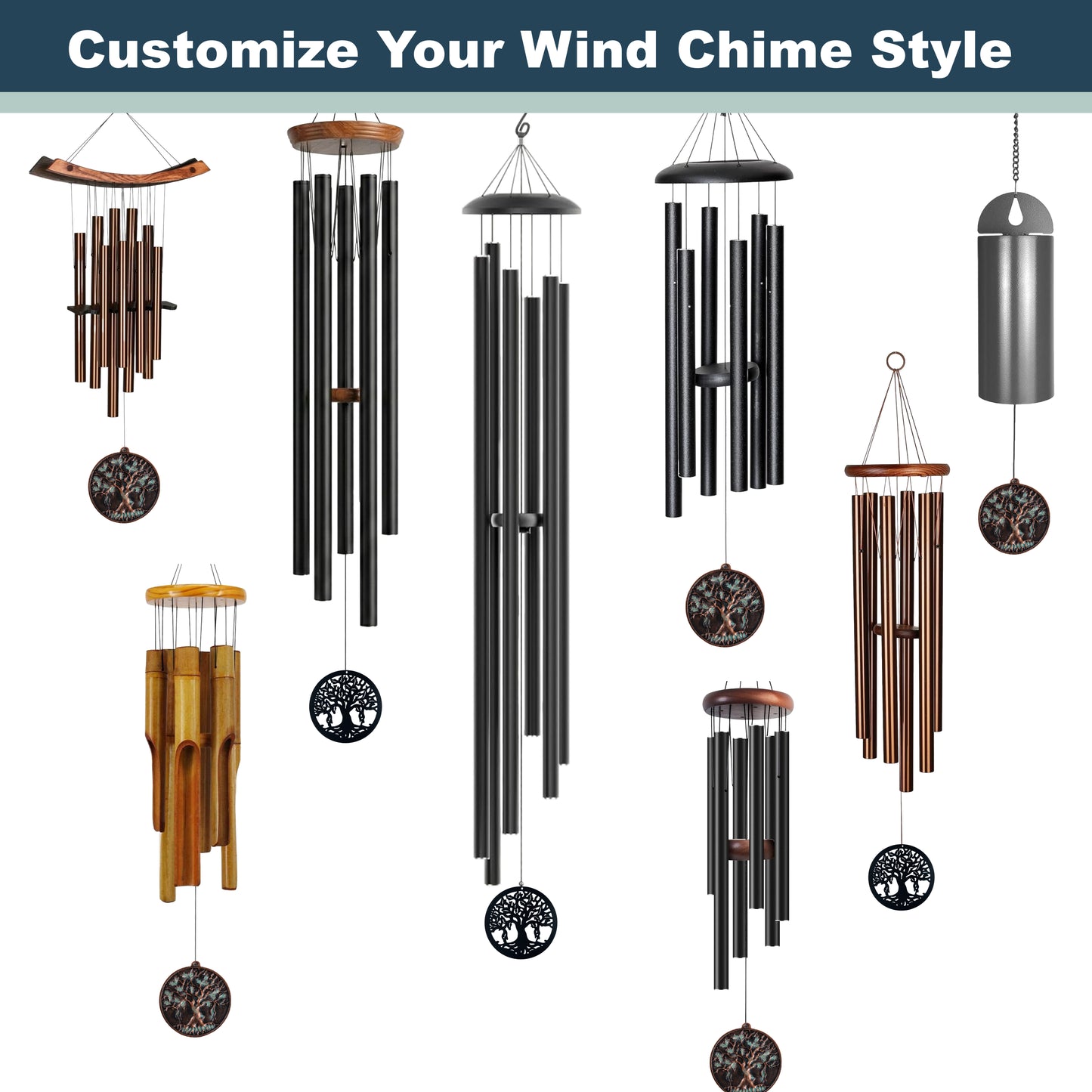 Wind Chime Sail Replacement (Tree of Life, 4.3")