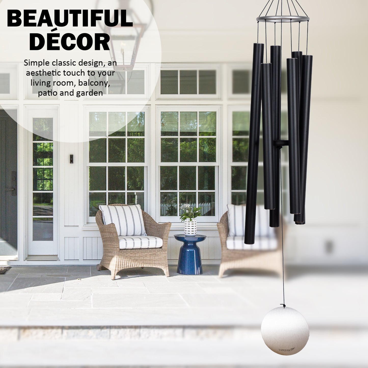 58'' Extra Large Wind Chimes for Outside Deep Tone