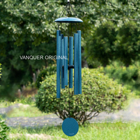Wind Chimes for Outside Deep Tone 38'' Wind Chime Outdoor Clearance,Deep Tone,Memorial Sympathy gift,Garden Patio,Home Décor,water vein blue
