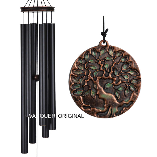 Tree of Life Wind Chimes, 46" Deep Tone, Sympathy Gift